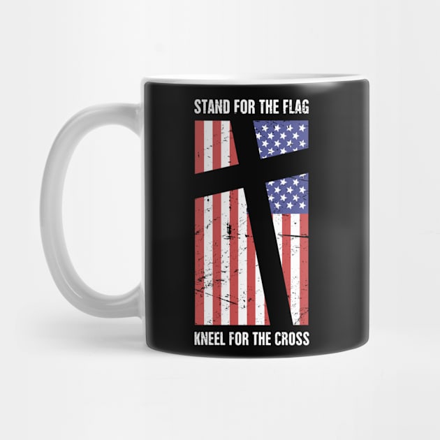Stand For The American Flag, Kneel For The Christian Cross by Wizardmode
